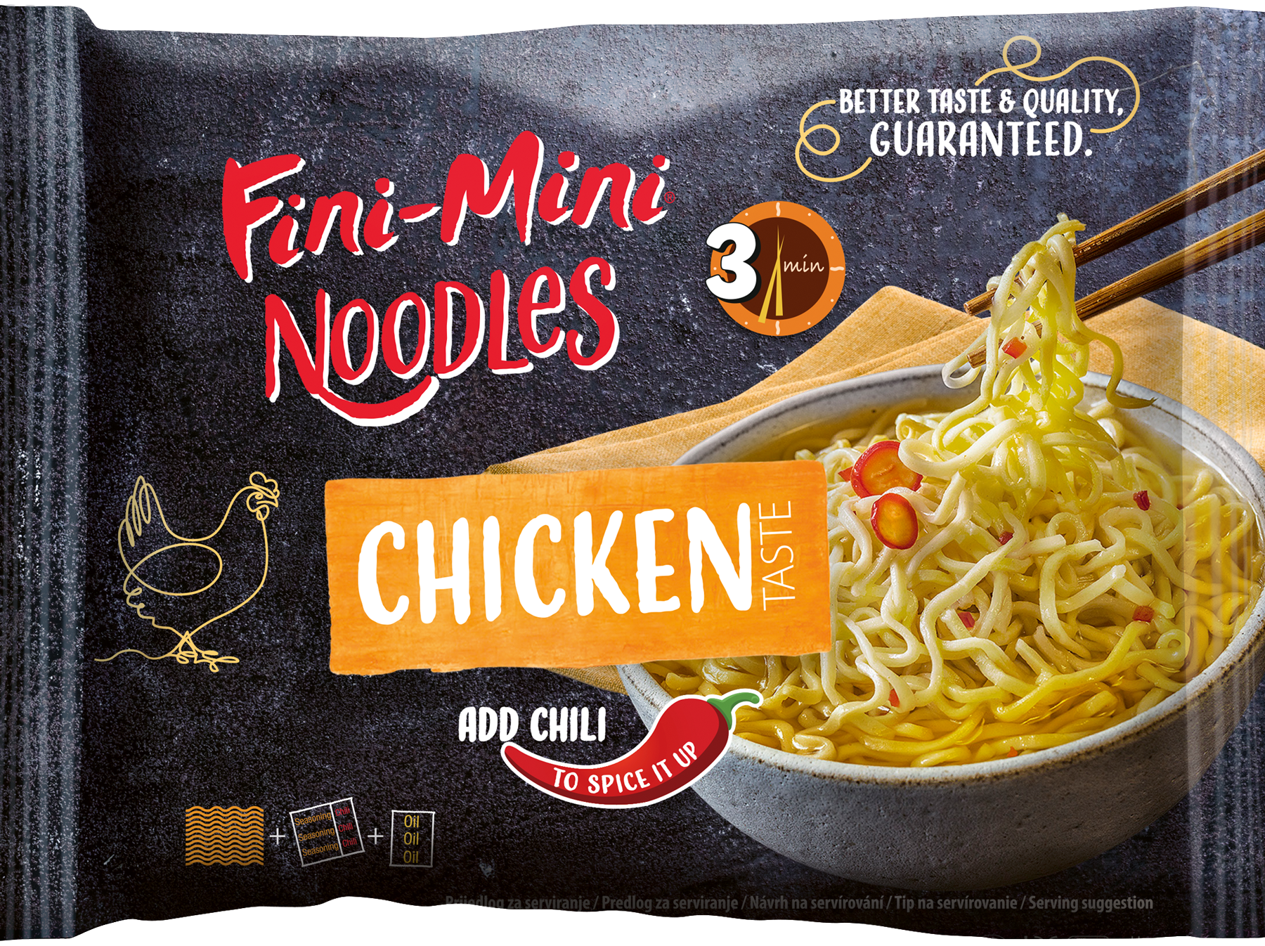 Fini-Mini Noodles kuřecí 75 g