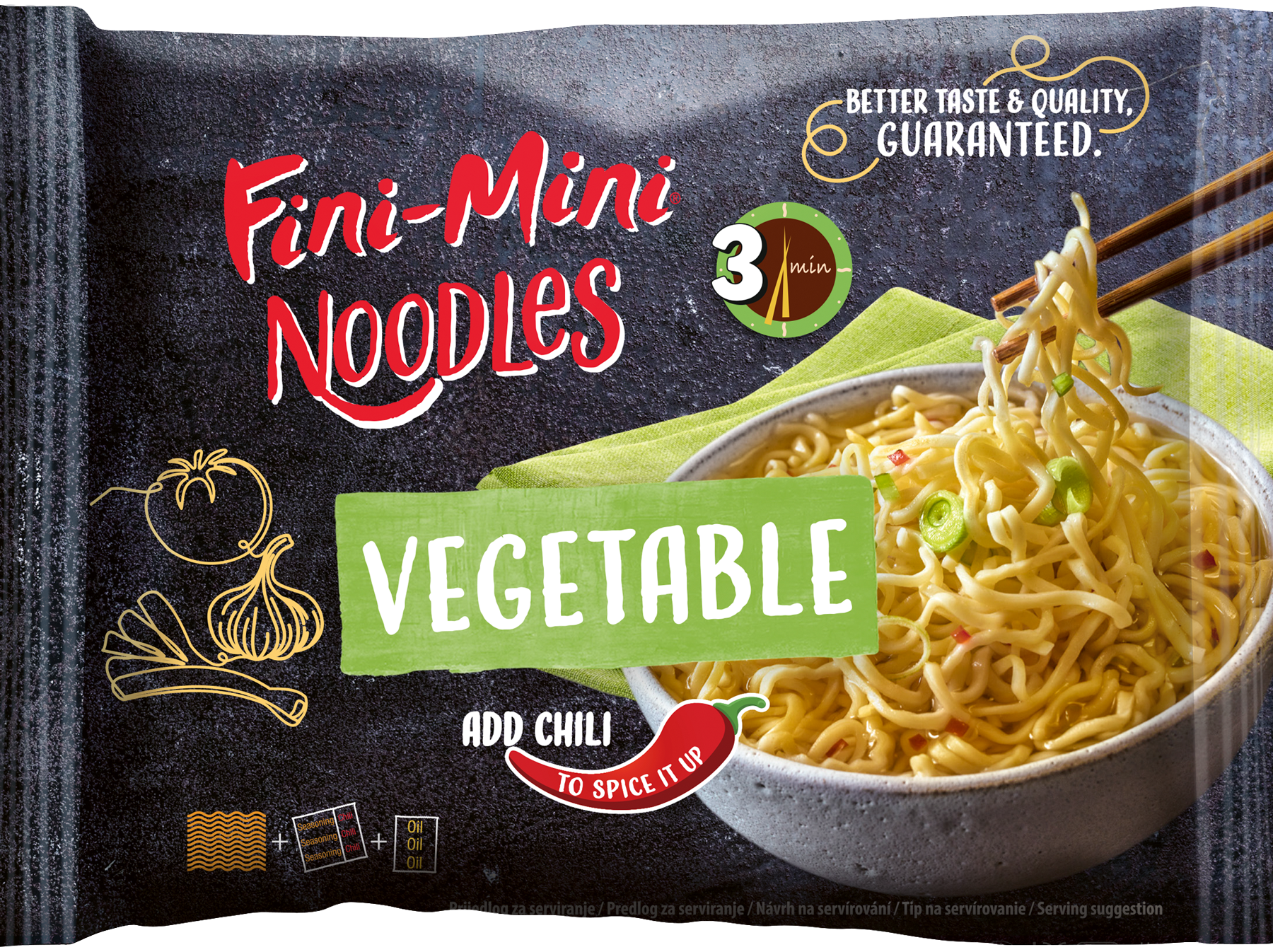 Fini-Mini Noodles zeleninová 75 g