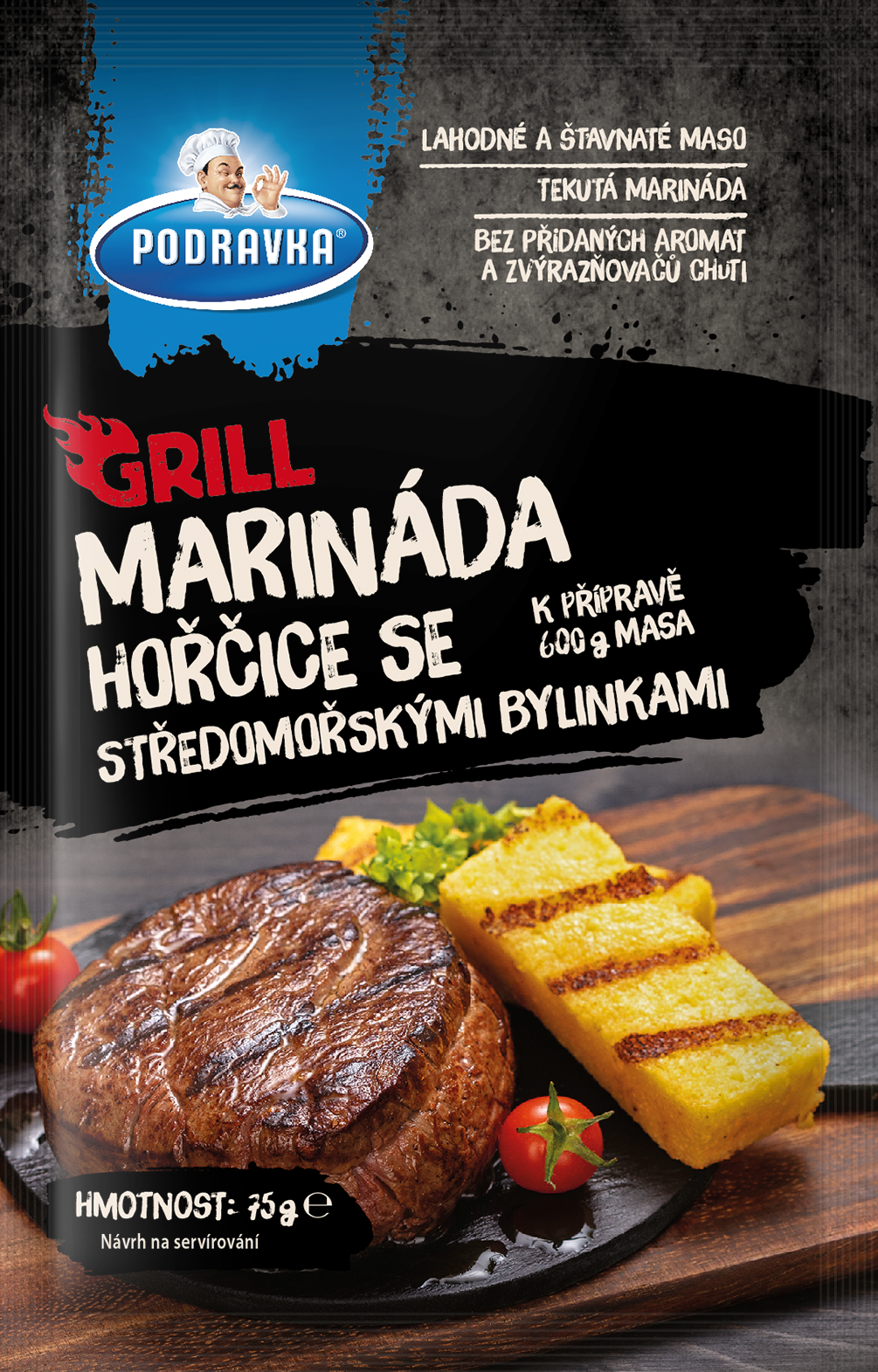 Grill marináda hořčice se středomořskými bylinkami 75 g