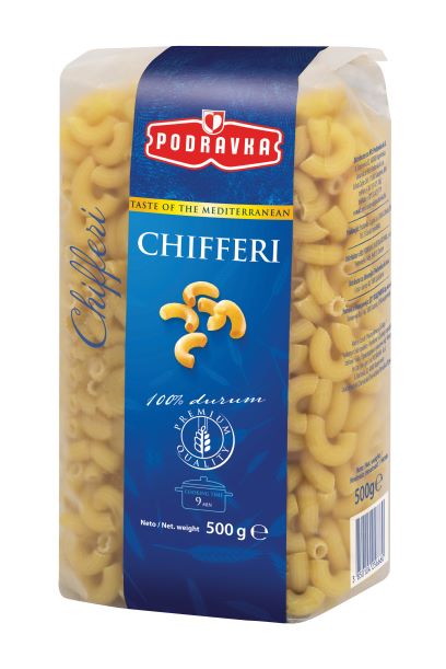 Těstoviny chifferi (kolena) 500 g