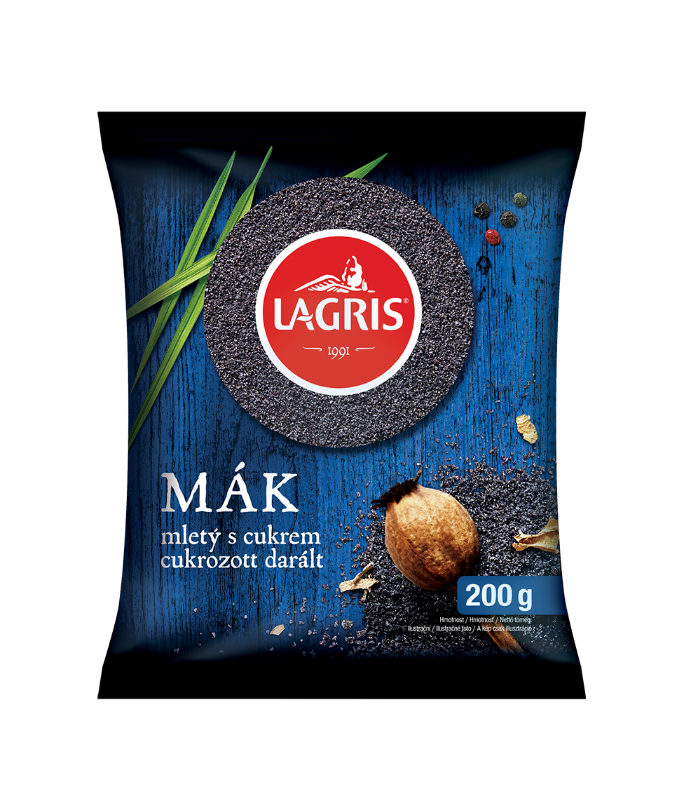 Mák mletý s cukrem 200g, termostabilizovaný