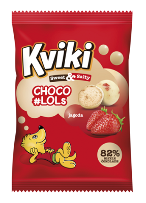 Kviki čokokuličky jahoda 60g