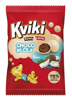 Kviki čokokuličky kokos 60g