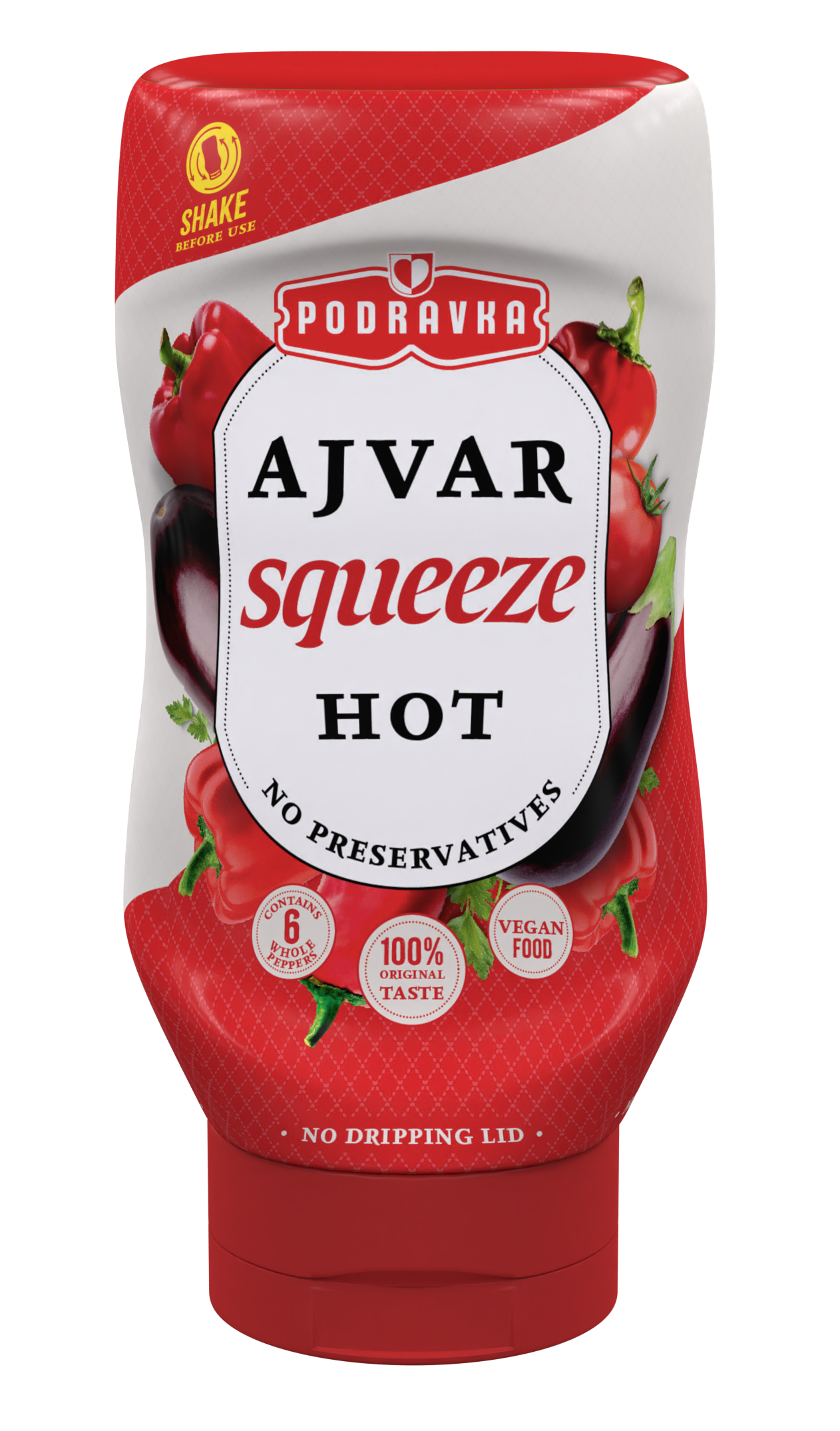 Ajvar squeeze ostrý 310 g