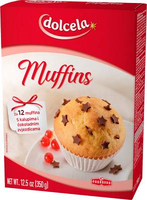 Muffiny s kousky čokolády 350 g