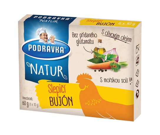 Natur slepičí bujón kostky 60 g