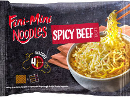 Fini-Mini Noodles hovězí pikantní 71g