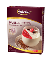 Panna cotta s malinovým přelivem 120 g